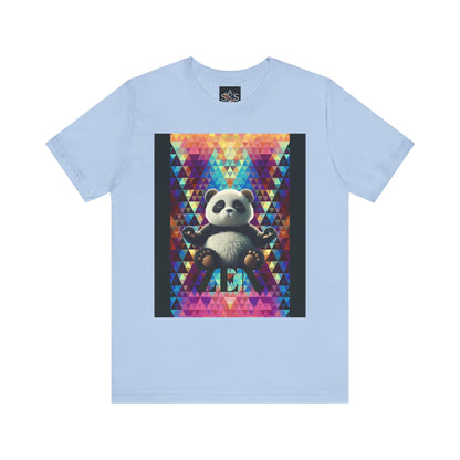 Colorful Panda Graphic Tee - Unisex Jersey Short Sleeve