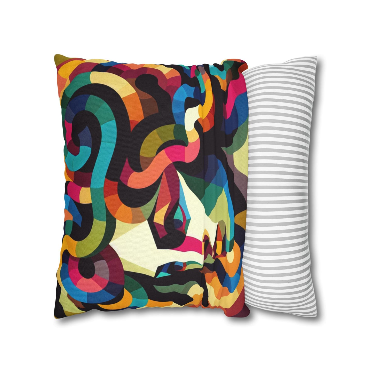 Spun Polyester Square Pillowcase