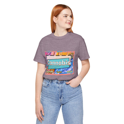 Trendy Cannabis Solutions Tee - Unisex Jersey Short Sleeve T-Shirt