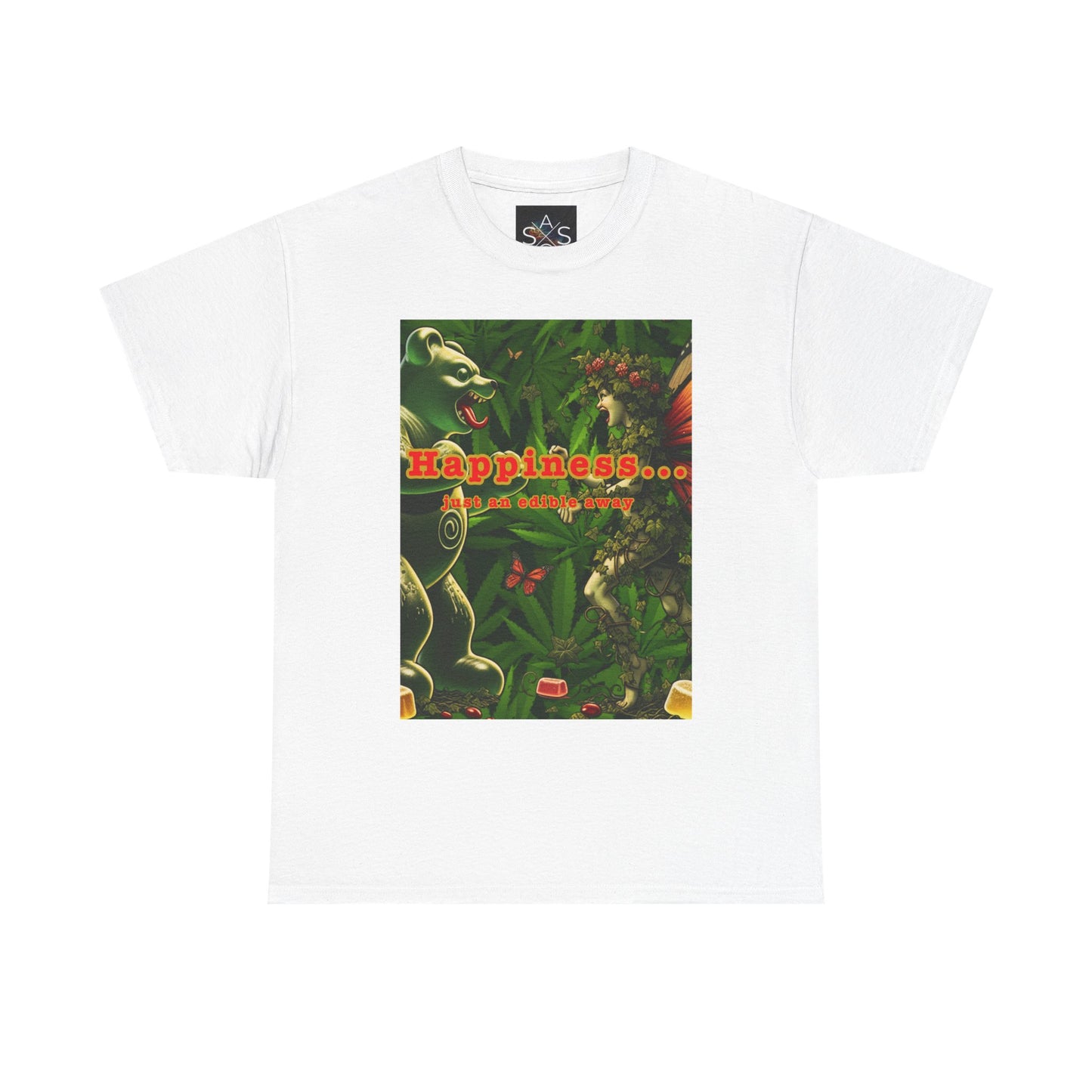 Happiness Jungle Unisex Heavy Cotton Tee, Graphic T-Shirt, Nature Lover Gift, Summer Wardrobe Essential, Unisex Casual Wear