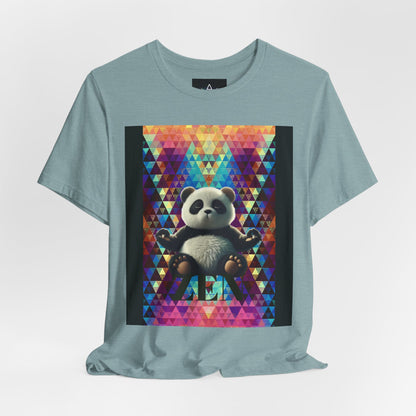 Colorful Panda Graphic Tee - Unisex Jersey Short Sleeve