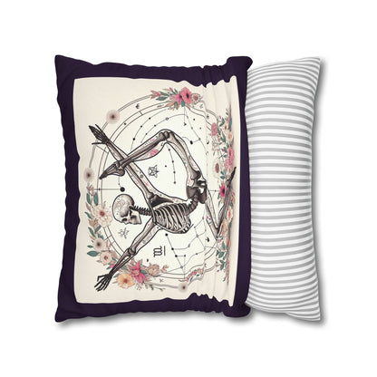 Astrological Skeleton Decorative Pillowcase