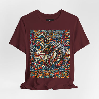 Vibrant Dragon Graphic Tee - Unisex Jersey Short Sleeve Shirt