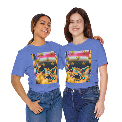 Vibrant Leaf Graphic Tee - Unisex Jersey Short Sleeve T-Shirt