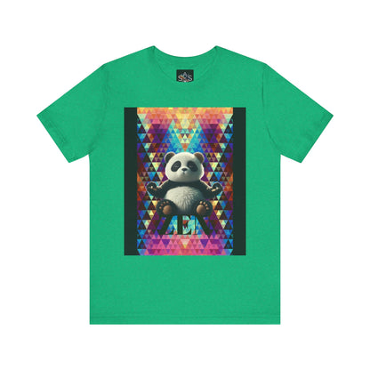 Colorful Panda Graphic Tee - Unisex Jersey Short Sleeve