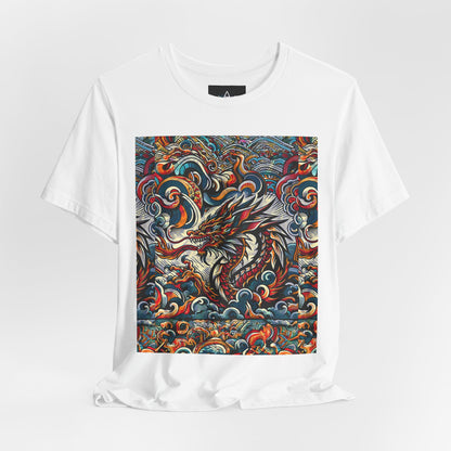 Vibrant Dragon Graphic Tee - Unisex Jersey Short Sleeve Shirt
