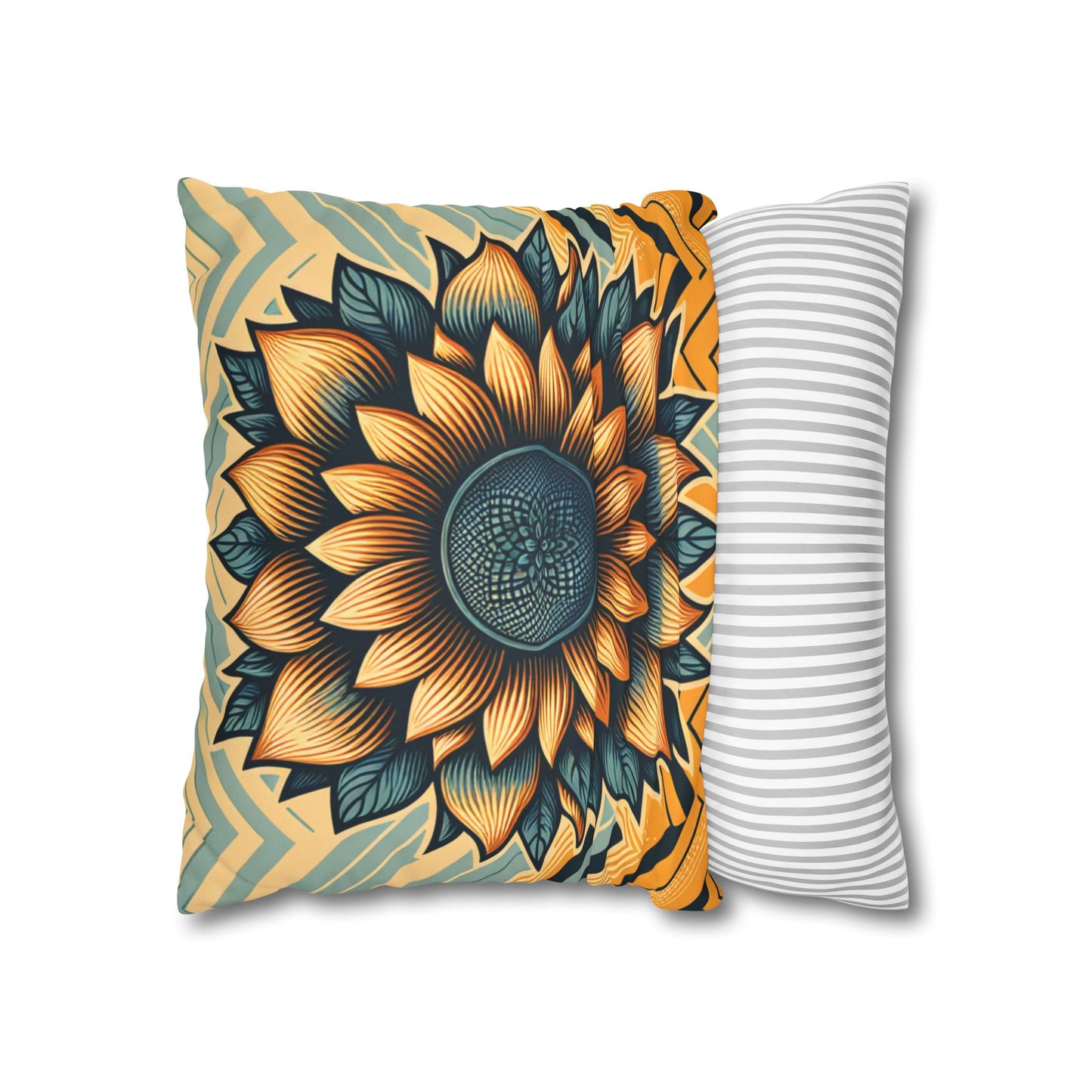 Faux Suede Square Pillowcase