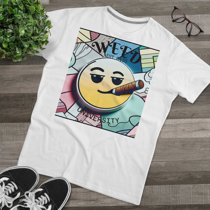 Cozy Weed University Tee - Modern Fit Cannabis T-Shirt for Fun Lovers