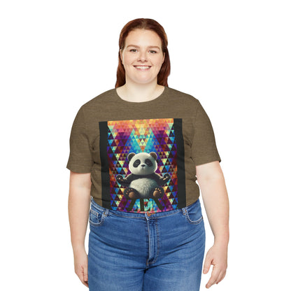 Colorful Panda Graphic Tee - Unisex Jersey Short Sleeve