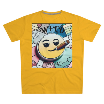 Cozy Weed University Tee - Modern Fit Cannabis T-Shirt for Fun Lovers