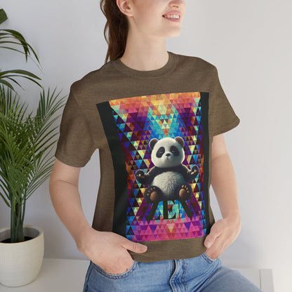 Colorful Panda Graphic Tee - Unisex Jersey Short Sleeve