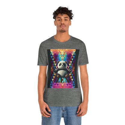 Colorful Panda Graphic Tee - Unisex Jersey Short Sleeve