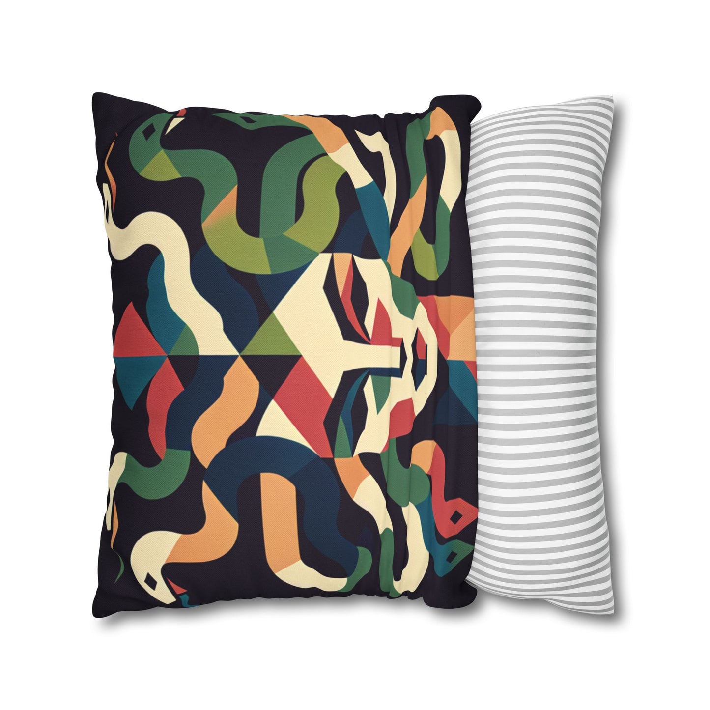 Spun Polyester Square Pillowcase