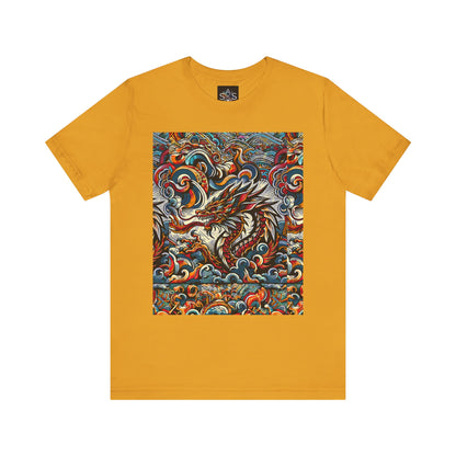 Vibrant Dragon Graphic Tee - Unisex Jersey Short Sleeve Shirt