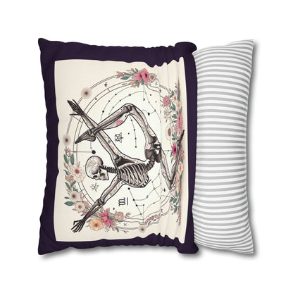 Astrological Skeleton Decorative Pillowcase