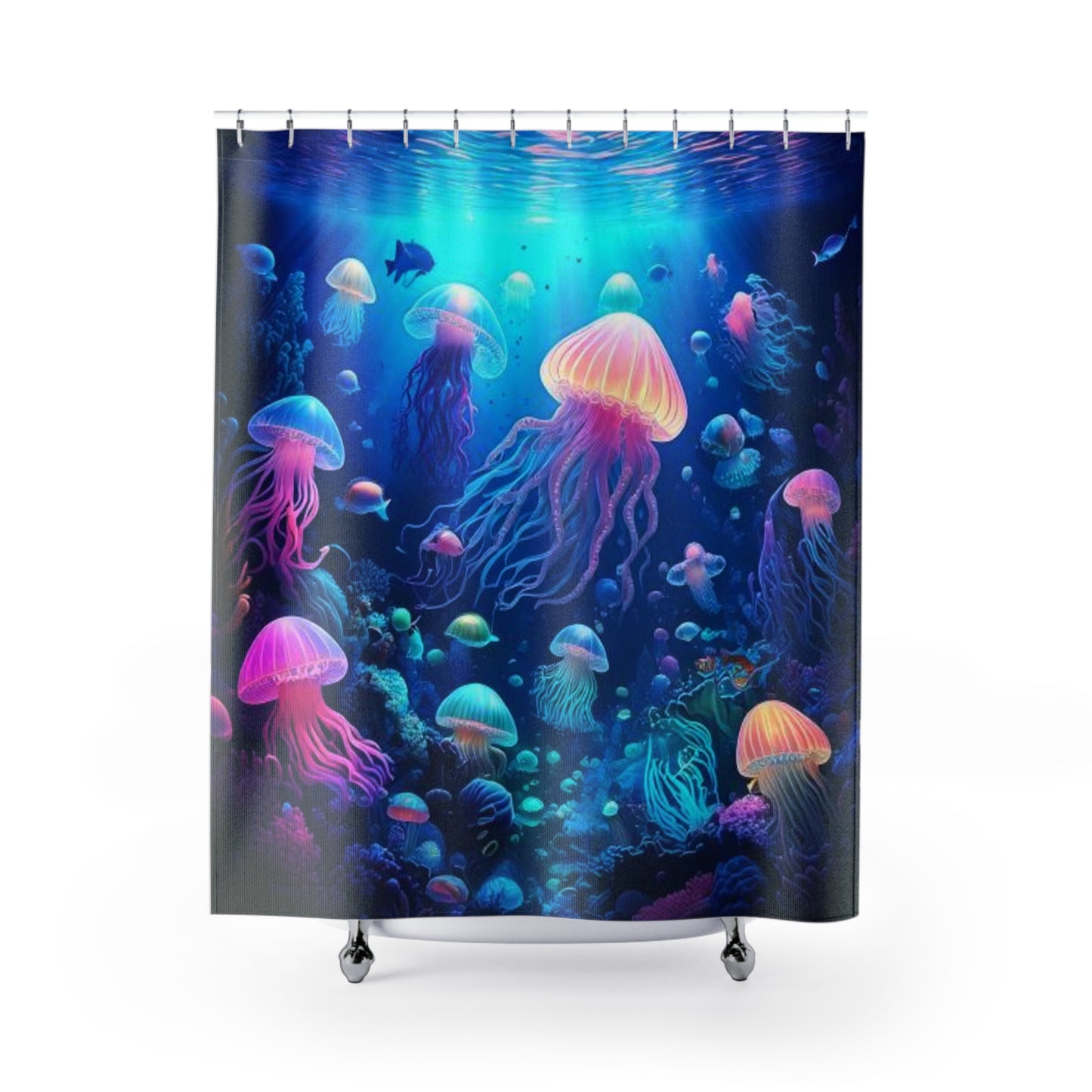 Simple Alluring Style Jelly World Shower Curtains