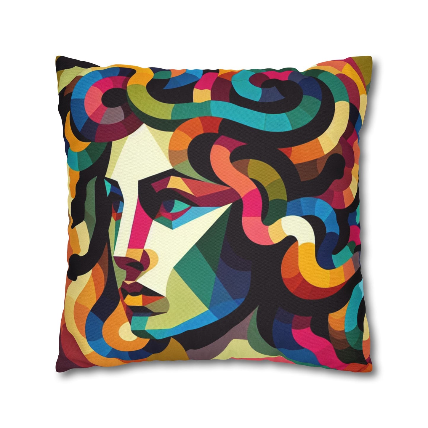 Spun Polyester Square Pillowcase