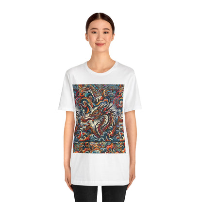 Vibrant Dragon Graphic Tee - Unisex Jersey Short Sleeve Shirt