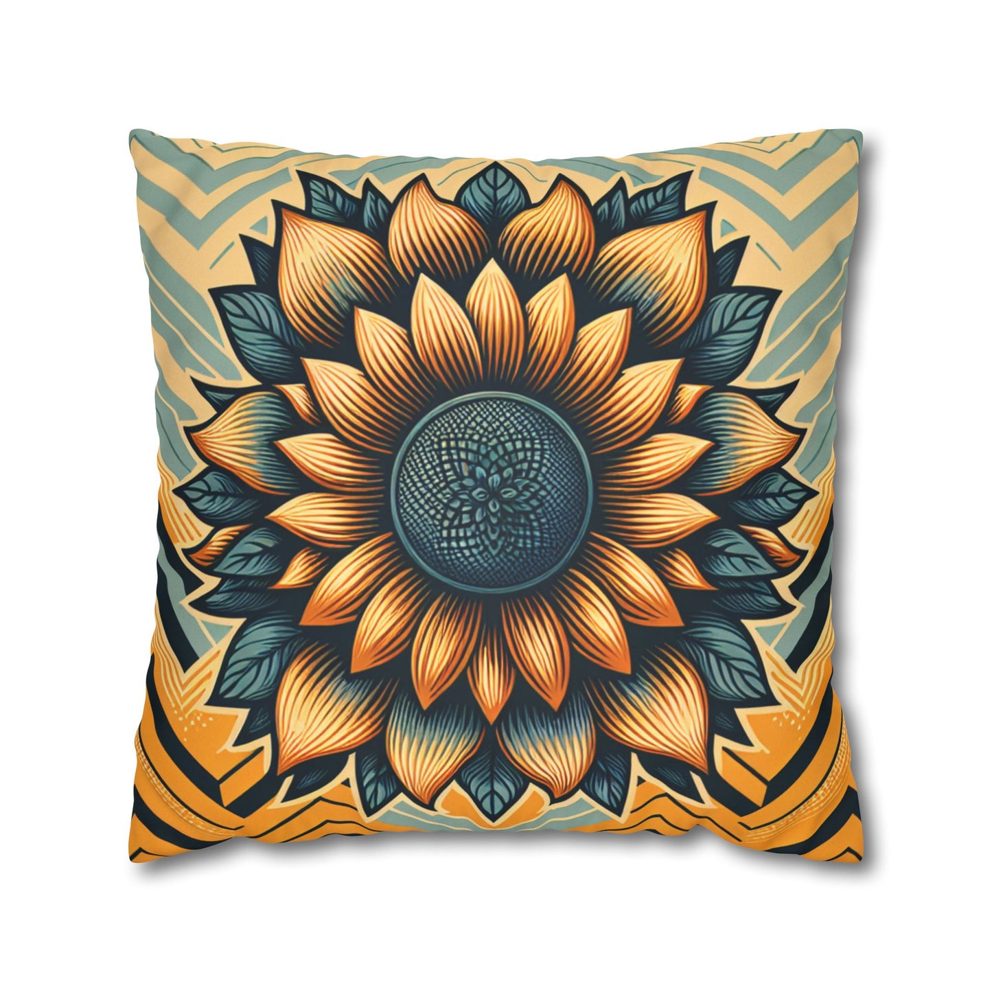Faux Suede Square Pillowcase