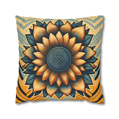 Faux Suede Square Pillowcase