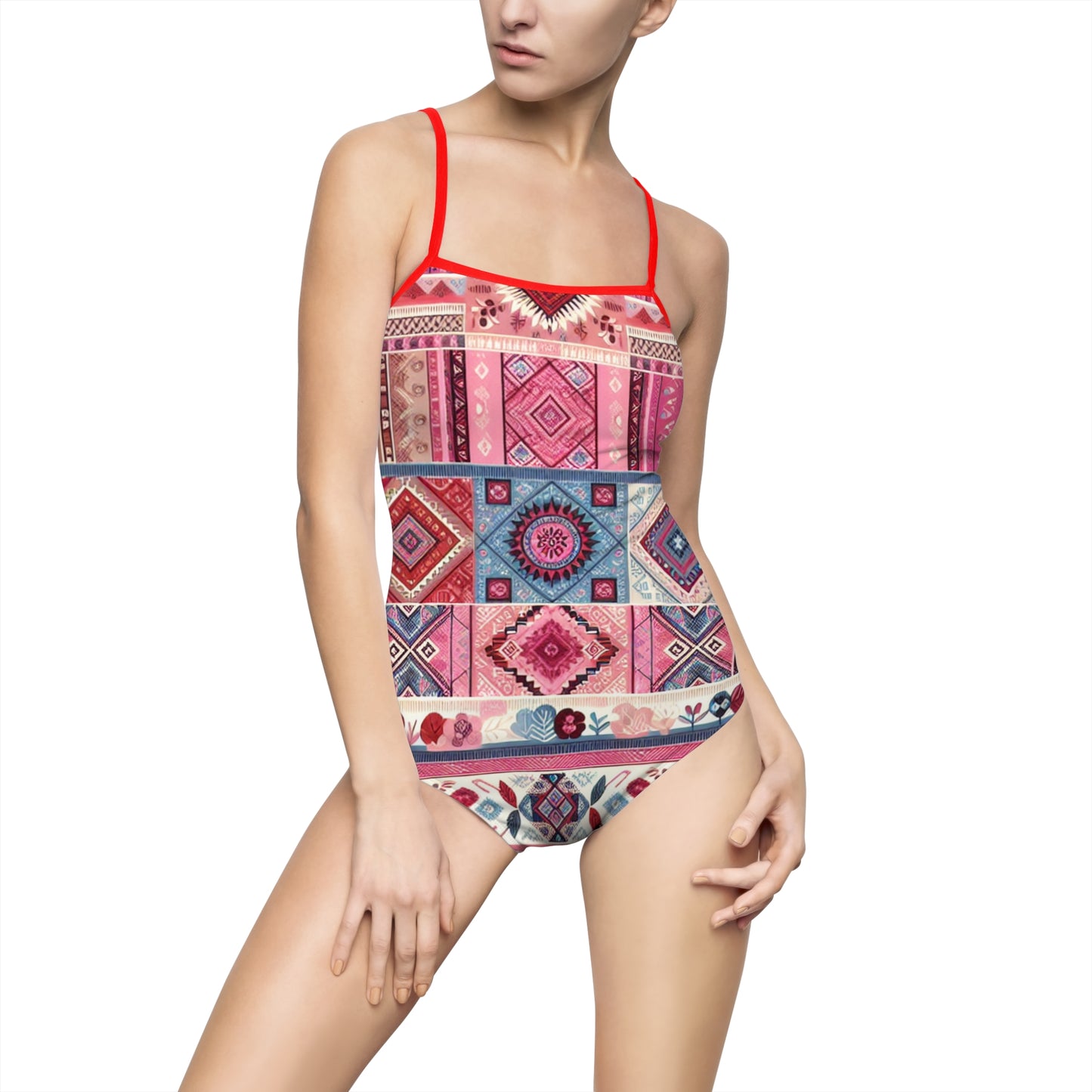 Bohemian Print Women's One-Piece Swimsuit - Perfect for Summer Fun!