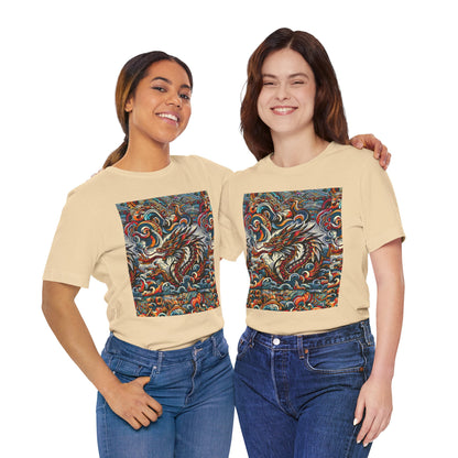 Vibrant Dragon Graphic Tee - Unisex Jersey Short Sleeve Shirt