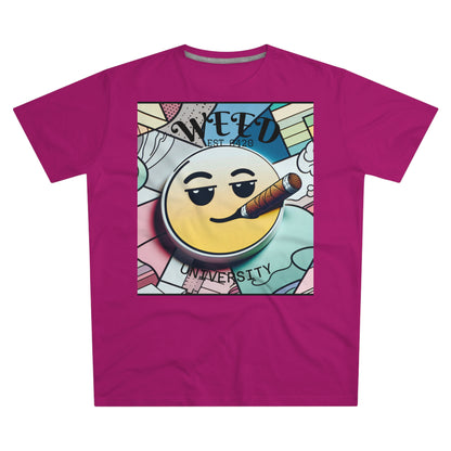 Cozy Weed University Tee - Modern Fit Cannabis T-Shirt for Fun Lovers
