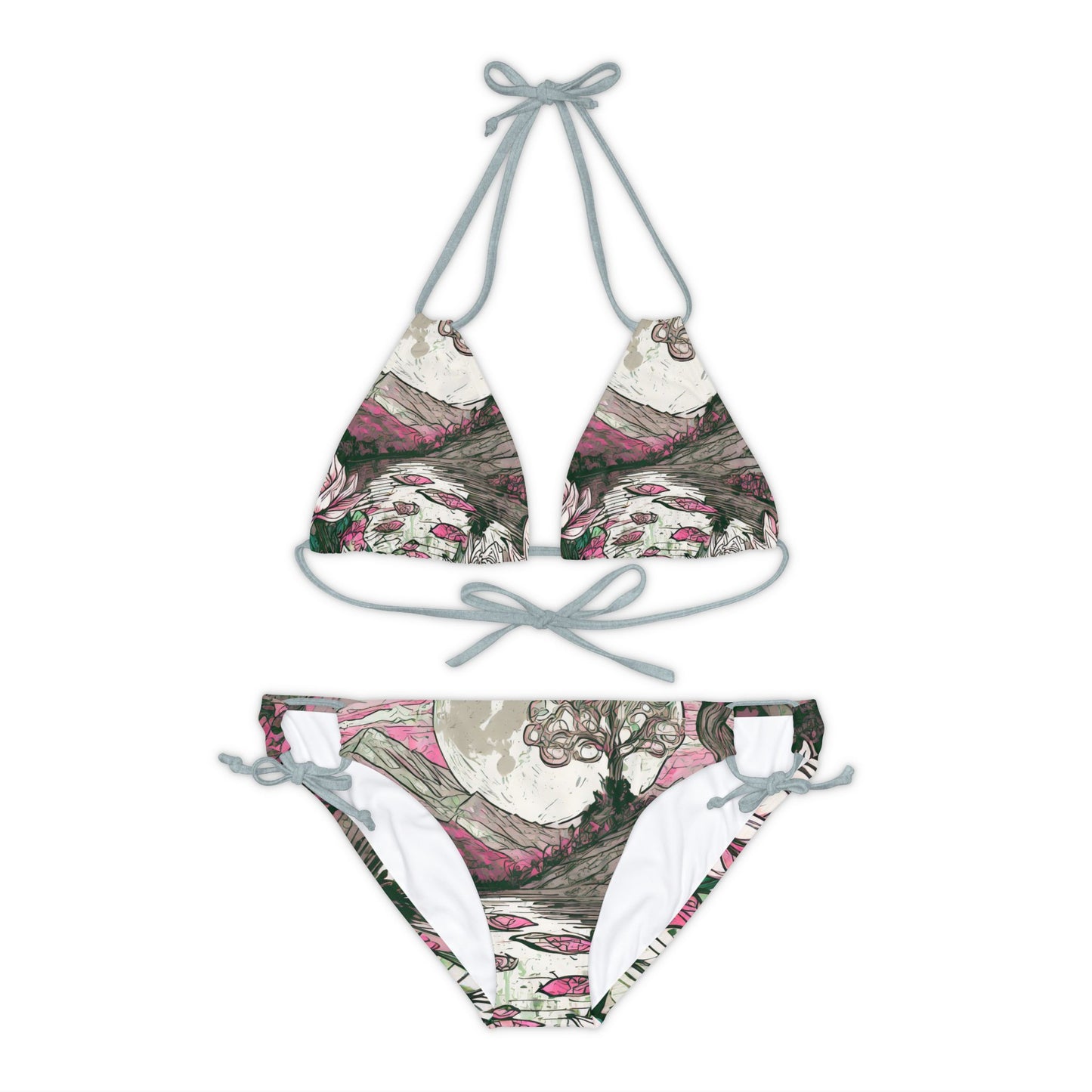 Strappy Bikini Set (AOP)