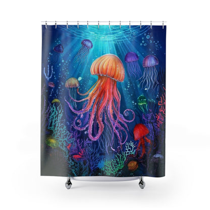 Simple Alluring Style Jelly Up Shower Curtains
