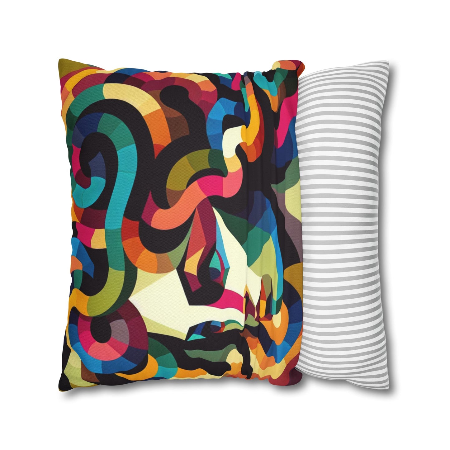 Spun Polyester Square Pillowcase
