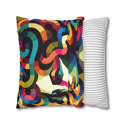 Spun Polyester Square Pillowcase