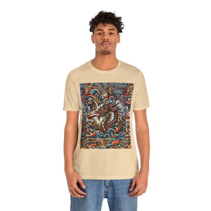 Vibrant Dragon Graphic Tee - Unisex Jersey Short Sleeve Shirt