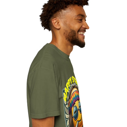 Happy Stoner Unisex Garment-Dyed T-Shirt | Chill Vibe Tee for Budding Enthusiasts