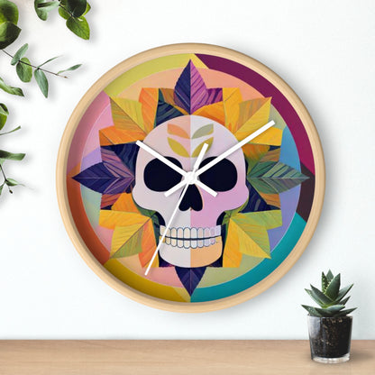 Sugar Skull Bloom Wall Clock