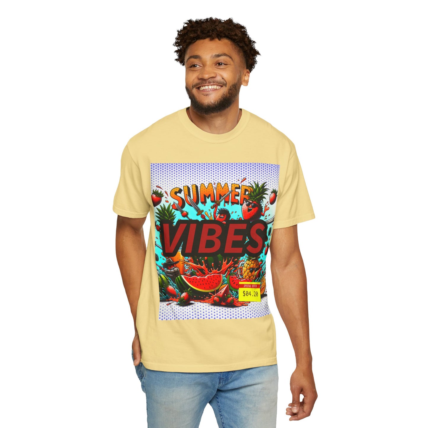 Summer Vibes Unisex Garment-Dyed T-Shirt