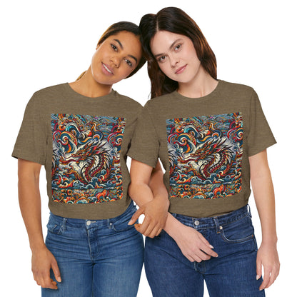 Vibrant Dragon Graphic Tee - Unisex Jersey Short Sleeve Shirt