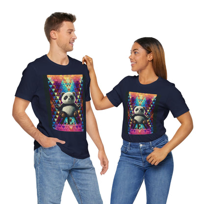 Colorful Panda Graphic Tee - Unisex Jersey Short Sleeve