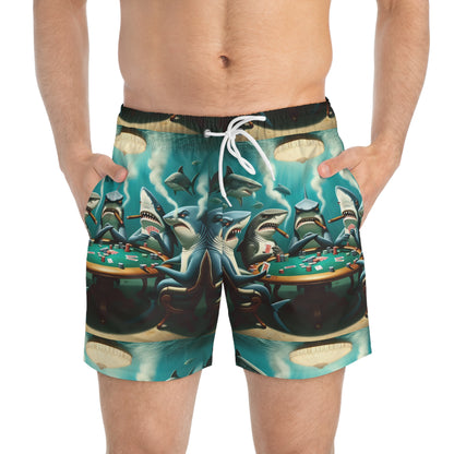 Swim Trunks - Sharks High End Swimming Shorts