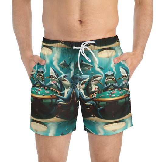 Swim Trunks - Sharks High End Swimming Shorts