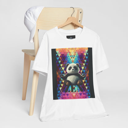 Colorful Panda Graphic Tee - Unisex Jersey Short Sleeve