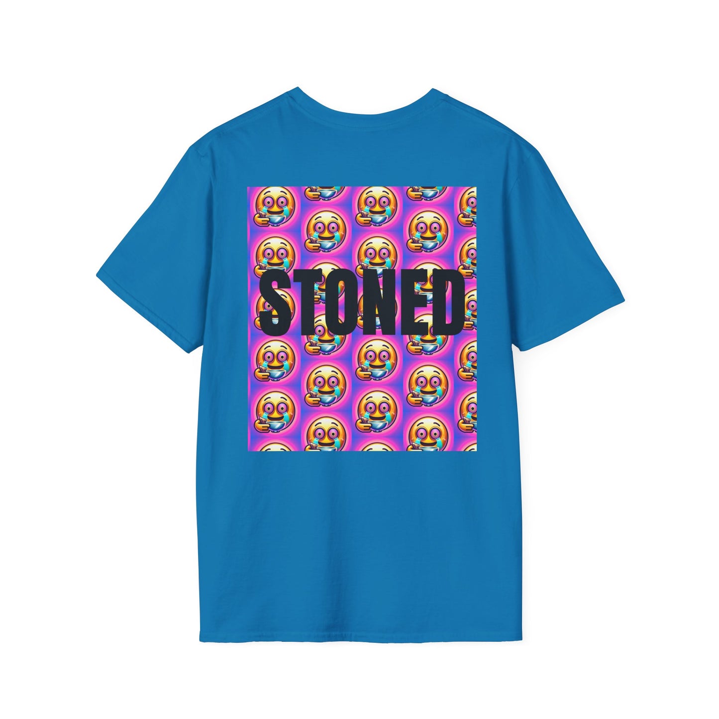 Stay Stoned Unisex Softstyle T-Shirt - Retro Vibe Graphic Tee for Fun Gatherings