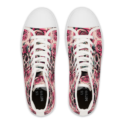 Canvas High Top Sneakers for Women with Custom Design Option