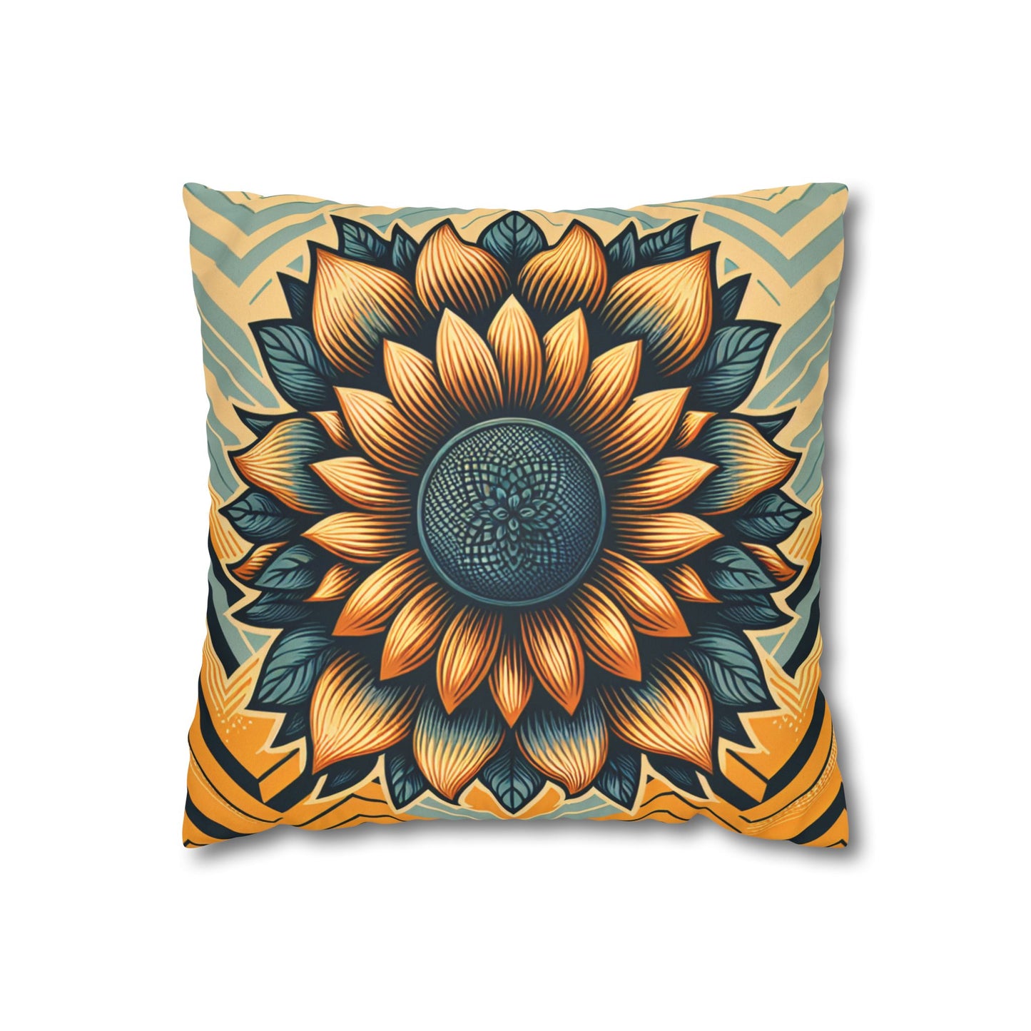 Faux Suede Square Pillowcase