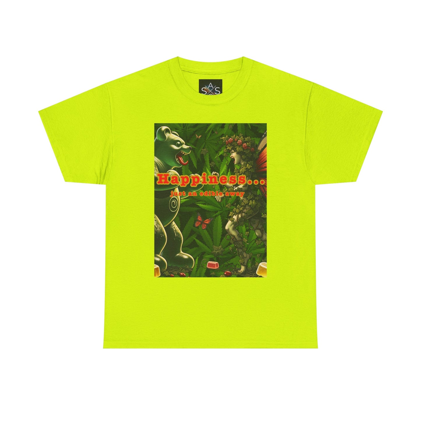 Happiness Jungle Unisex Heavy Cotton Tee, Graphic T-Shirt, Nature Lover Gift, Summer Wardrobe Essential, Unisex Casual Wear