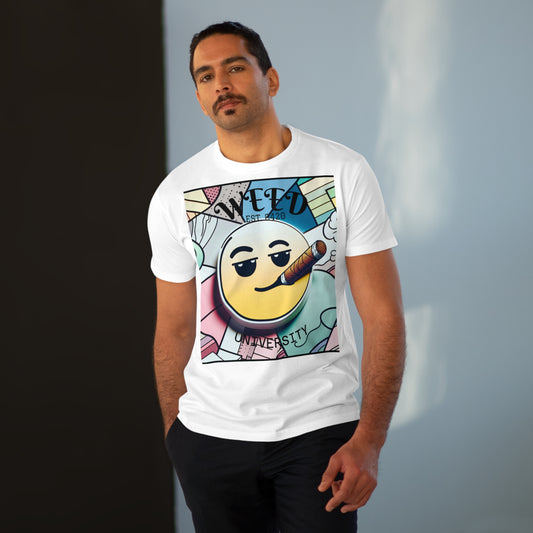 Cozy Weed University Tee - Modern Fit Cannabis T-Shirt for Fun Lovers