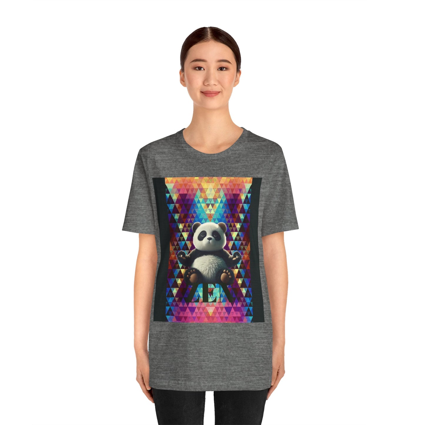 Colorful Panda Graphic Tee - Unisex Jersey Short Sleeve