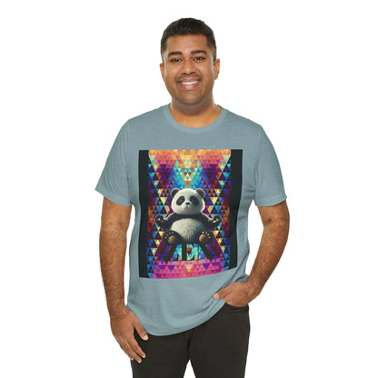 Colorful Panda Graphic Tee - Unisex Jersey Short Sleeve