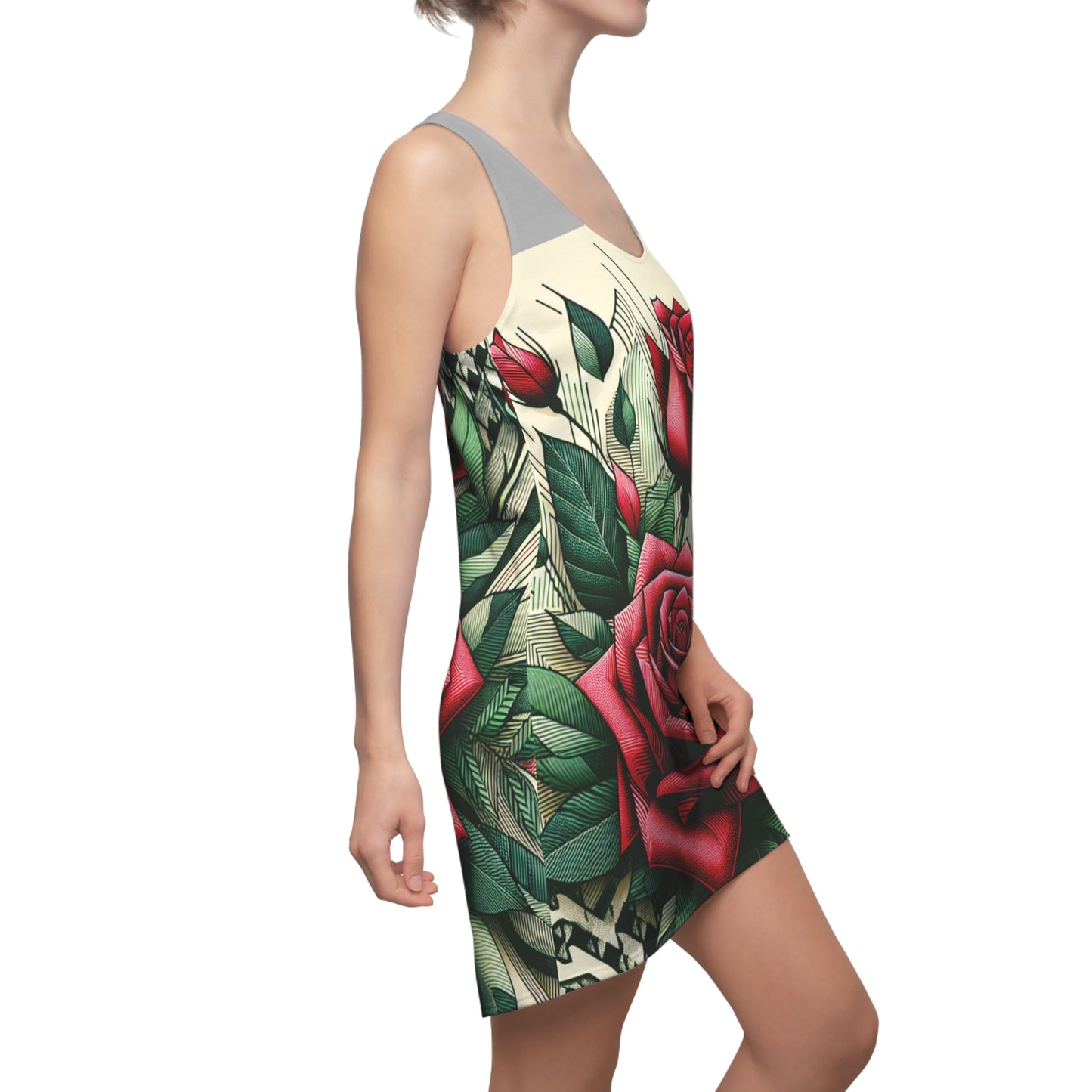 Women's Cut & Sew Racerback Dress (AOP)