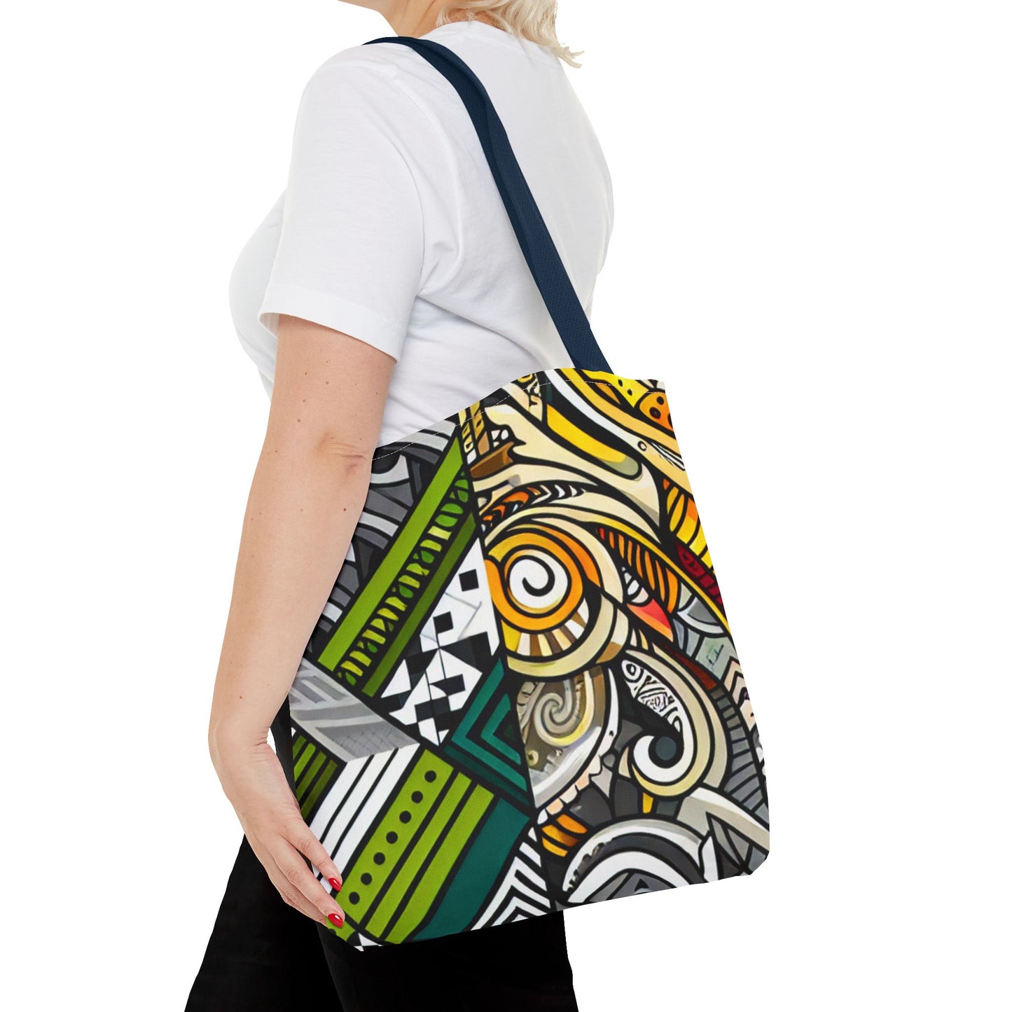 Custom Tote Bag - Stylish and Durable Design with Multiple Handle Colors