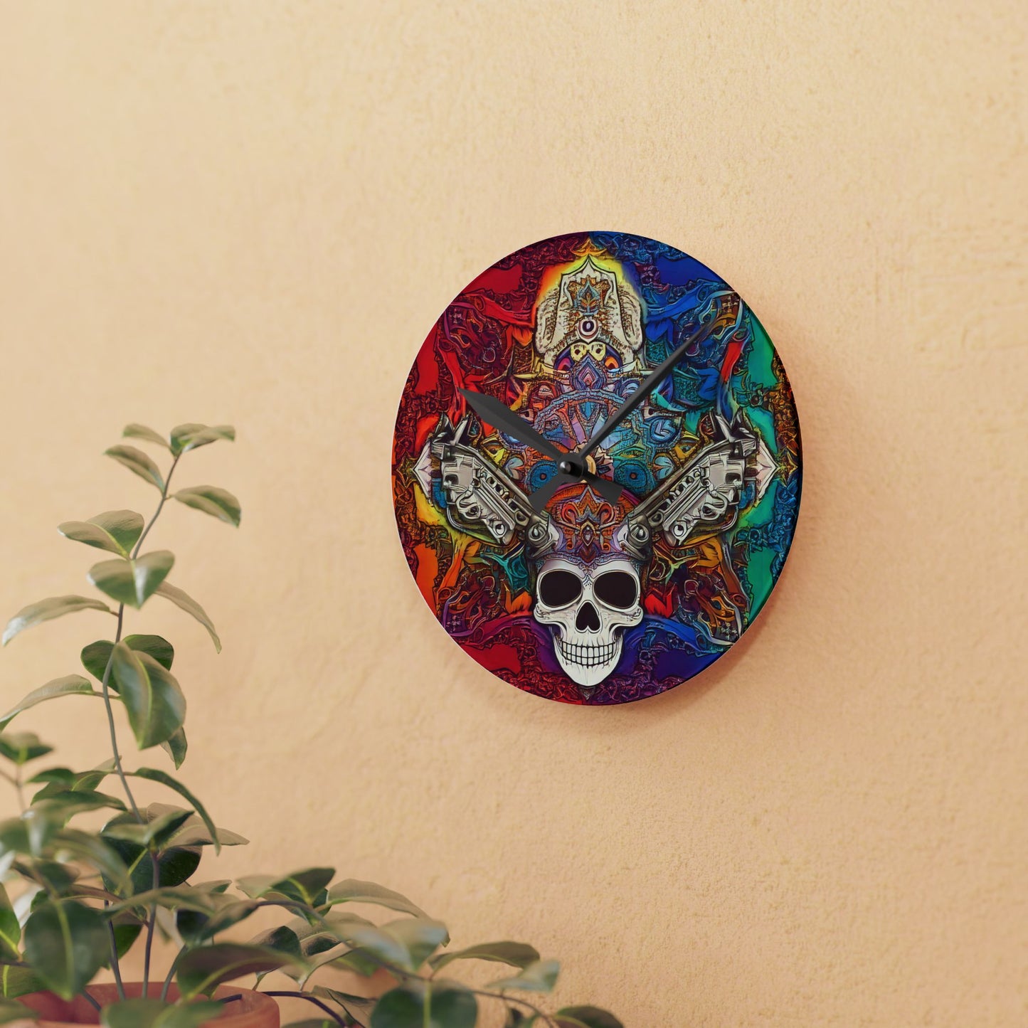 Skull of Wonder Acrylic Wall Clock